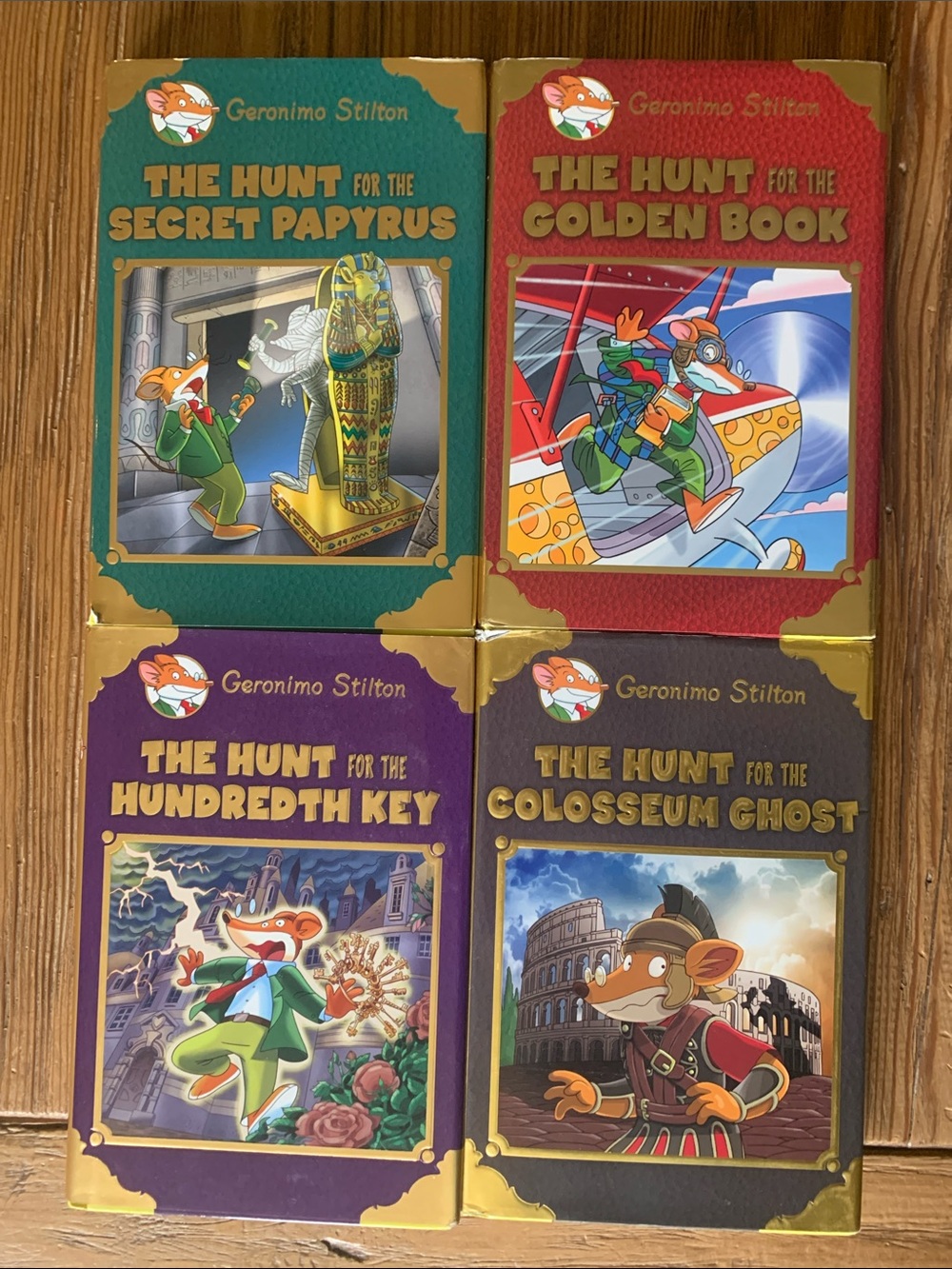 Geronimo Stilton Book Bundle (4) Hard Cover Scholastic‎ Children’s Series EUC